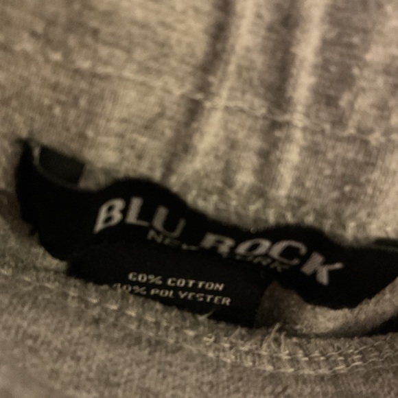 Blu Rock - Drawstring Elastic Waist Sweat Shorts - Gray with Black Trim - Sz Med - Picture 3 of 8